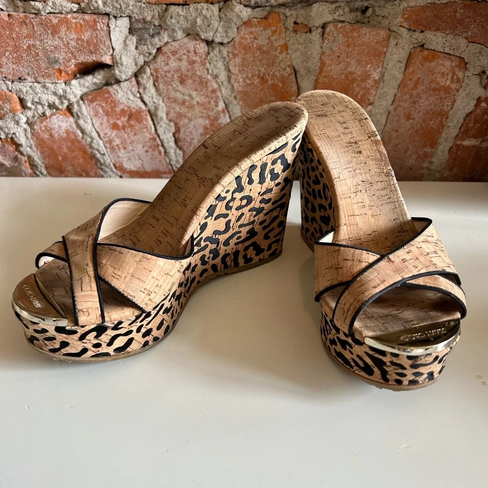 Jimmy Choo cork wedges - Picture 1 of 7